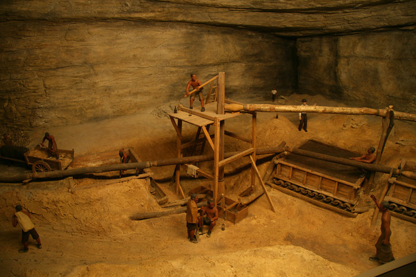 Model van de eerste ontdekkers