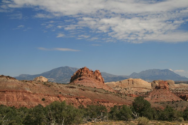 Het achterland van Capitol Reef National Park